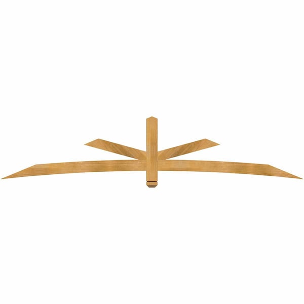 Ekena Millwork Alberta Rough Sawn Timber Gable Bracket, Western Red Cedar, 108"W x 22"H x 2"D x 4"F, 5/12 Pitch GBW108X22X0204ALB00RWR - main